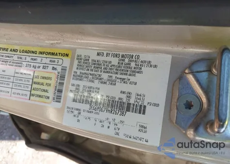 2017 Ford Fusion S z USA, uszkodzony, nr VIN 3FA6P0G79HR267387